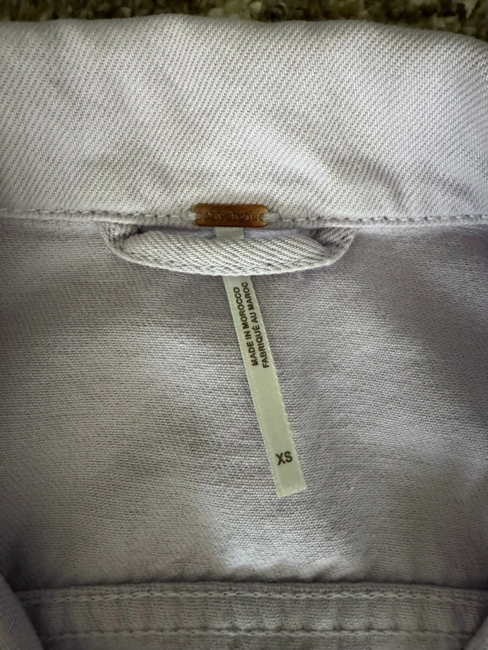 We the Free Rumors Denim Jacket Free People Lilac Size XS - Picture 7 of 8